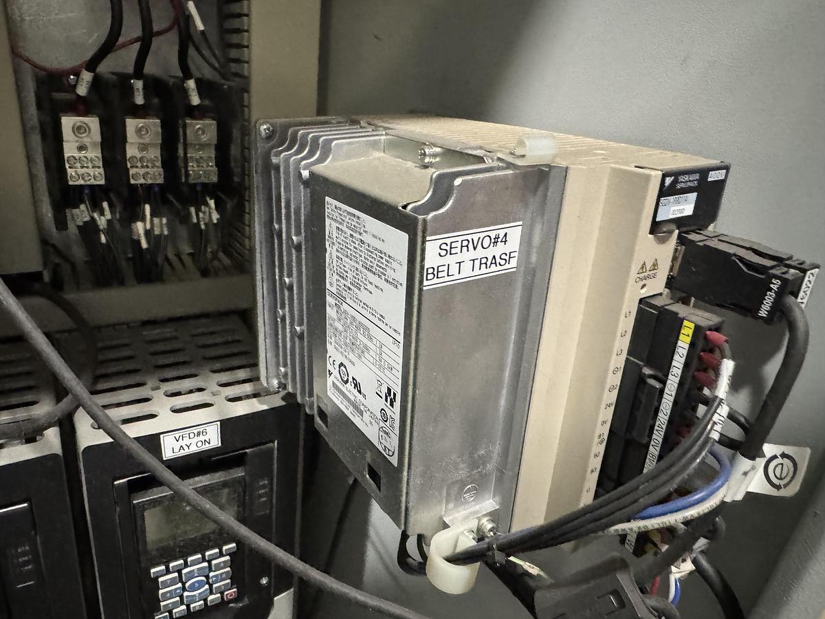 Used 50" WIDE PINNACLE VERSA SPR WIPE LINE SLITTER REWINDER / PERFORATOR