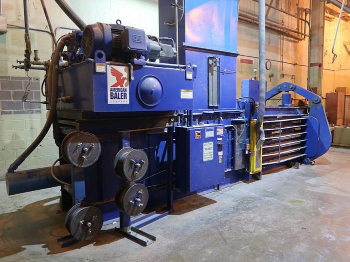 Used 75 HP AMERICAN BALER 9" CYLINDER AUTO TIE HORIZONTAL BALER MODEL 5029H975 PENDING