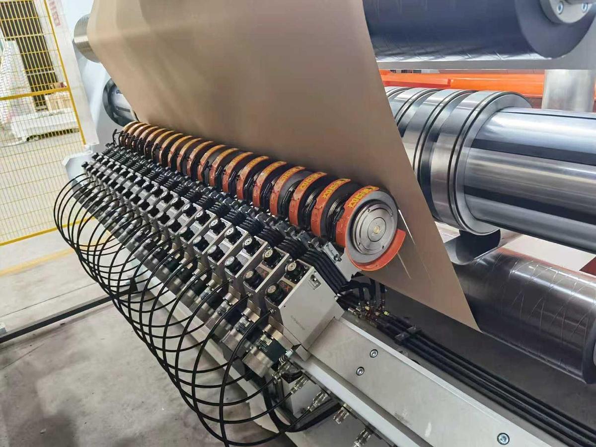 Used 72" - 120" SRC SYSTEMS LTD. MODEL TDW-HD TWO DRUM SLITTER REWINDER