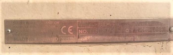 Used AHLSTROM MODEL ZPP82-600 SPLIT CASE STAINLESS STEEL FAN PUMP