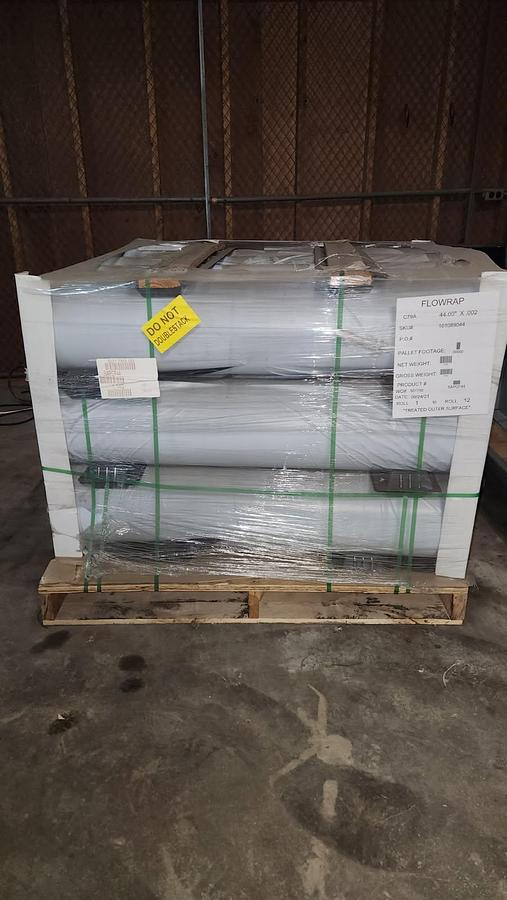 Used 8 PALLETS OF NEW SEALED AIR STEALTHWRAP SHRINK FILM