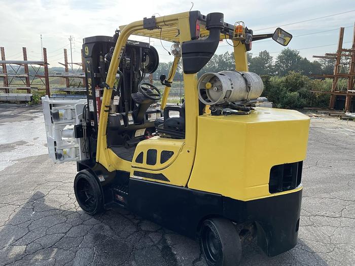Used 12,000 POUND HYSTER S120FTPRS FORKLIFT WITH PAPER ROLL CLAMP MFG. 2018