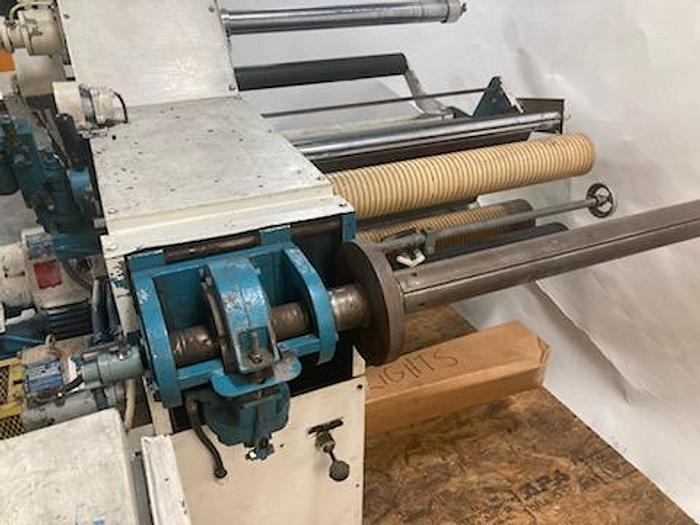 Used WIDE STANFORD MODEL 188 CANTILEVERED DUPLEX SLITTER REWINDER