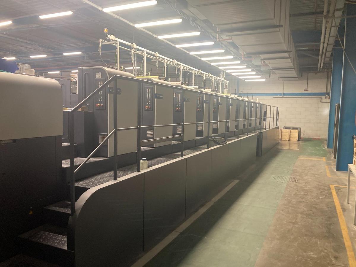 Used MAN ROLAND MODEL R 710 PLV ELITE PRINTING LINE