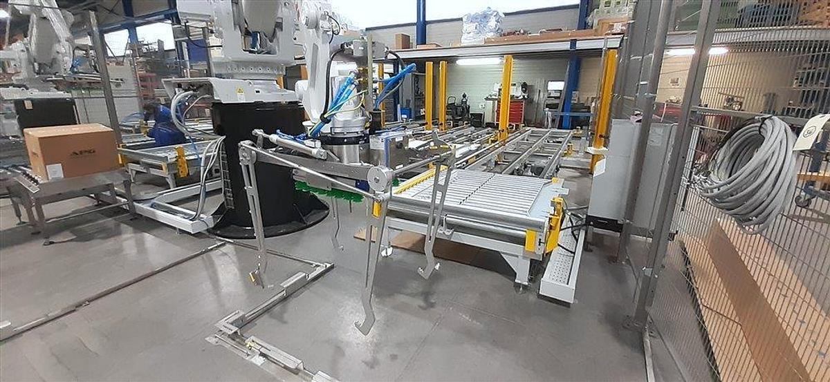 Used PATTYN HIGH-SPEED CASE ERECTING AND BAG INSERTING AUTOMATED PACKAGING SYSTEM