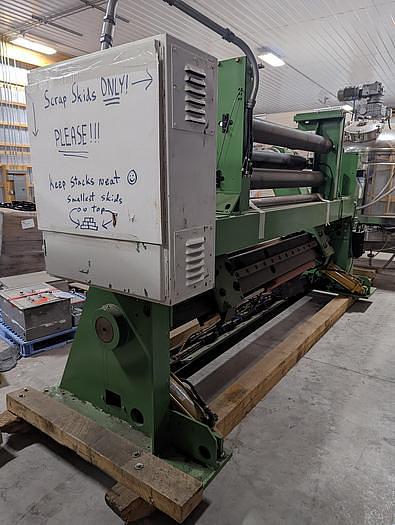 Used WEB TECH 64" WIDE SHAFTLESS UNWIND STAND  60" DIAMETER