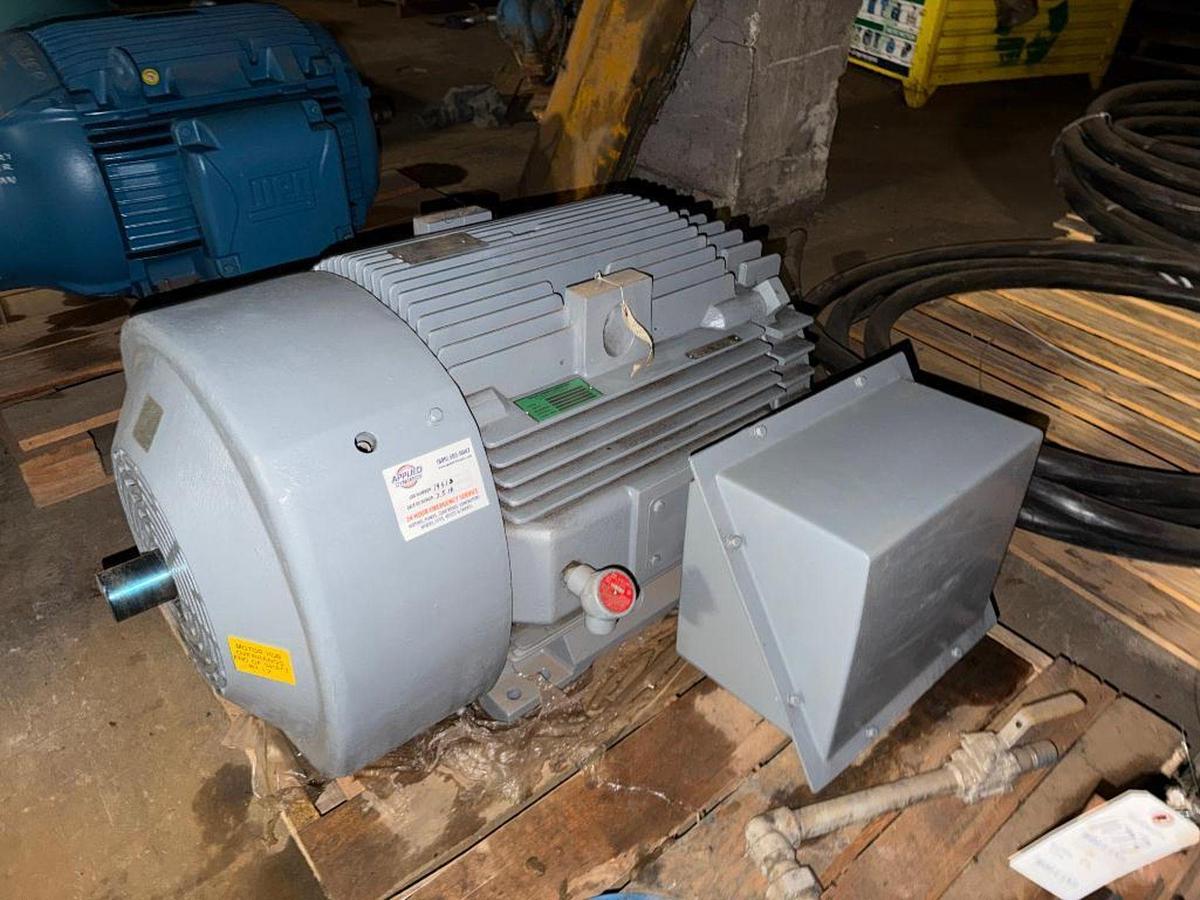 Used 125HP GE MOTOR AC MOTOR FRAME 445TS