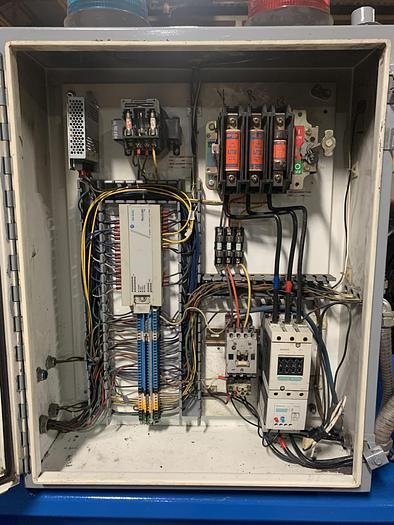 Used EXCEL MODEL EX-62 TWIN CYLINDER CLOSED DOOR BALER WITH CONVEYOR