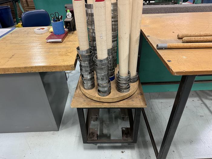 Used 62" DUSENBERY 10000-24 DUPLEX SLITTER REWINDER