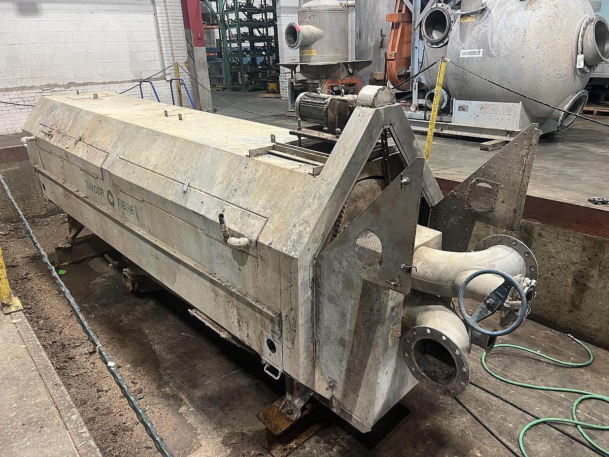 Used BAYCOR MODEL MD-S48168TH FIBRE DRUM SCREEN  S/S