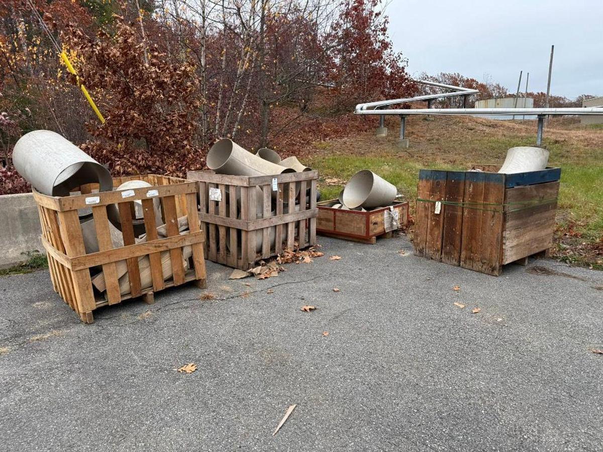 Used LOT OF LARGE INDUSTRIAL PIPE FITTINGS