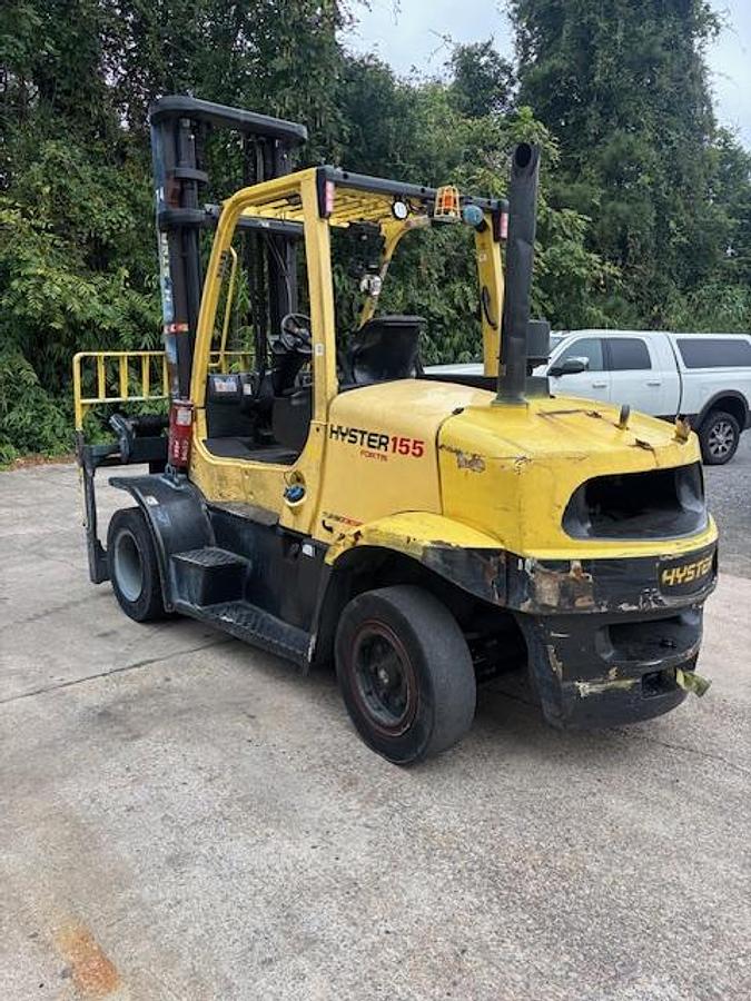 Used 15,000 POUND CAPACITY HYSTER MODEL H155 DIESEL FORKLIFT MFG 2020