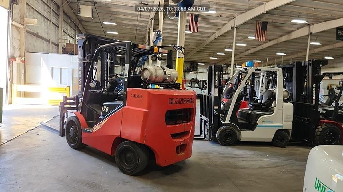 Used HANGCHA MODEL FP70C 15,500 LB FORKLIFT 2023