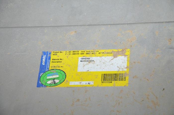 Used ANDRITZ MICRASCREEN MS3 STAINLESS STEEL MANUFACTURED 2019