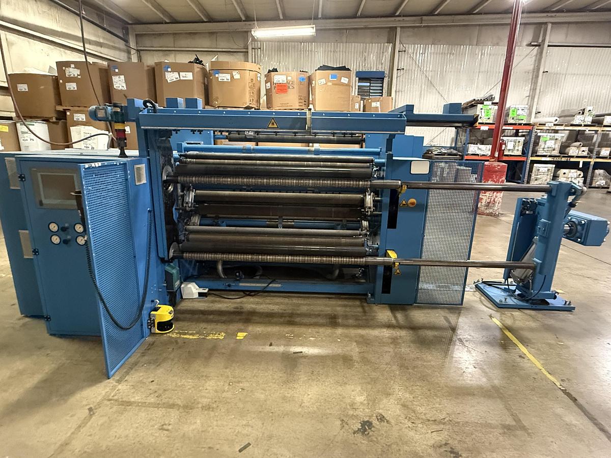 Used 65" WIDE KAMPF STARSLIT DUPLEX SLITTER REWINDER - MANUFACTURED 2011