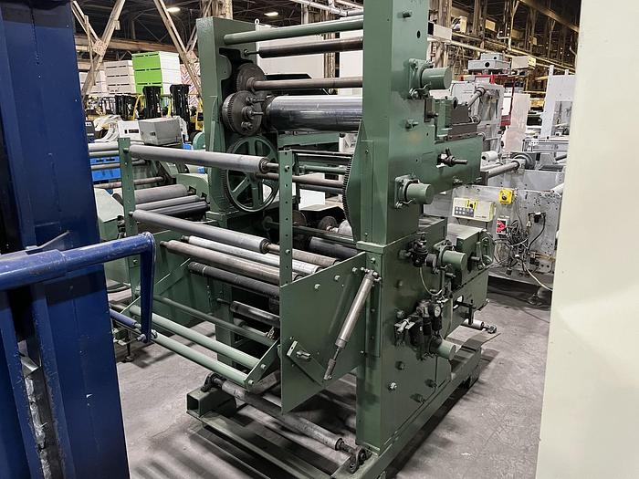 Used 22" WOLVERINE CUBLINE MODEL 21-1 INLINE FLEXO PRESS 1 COLOR
