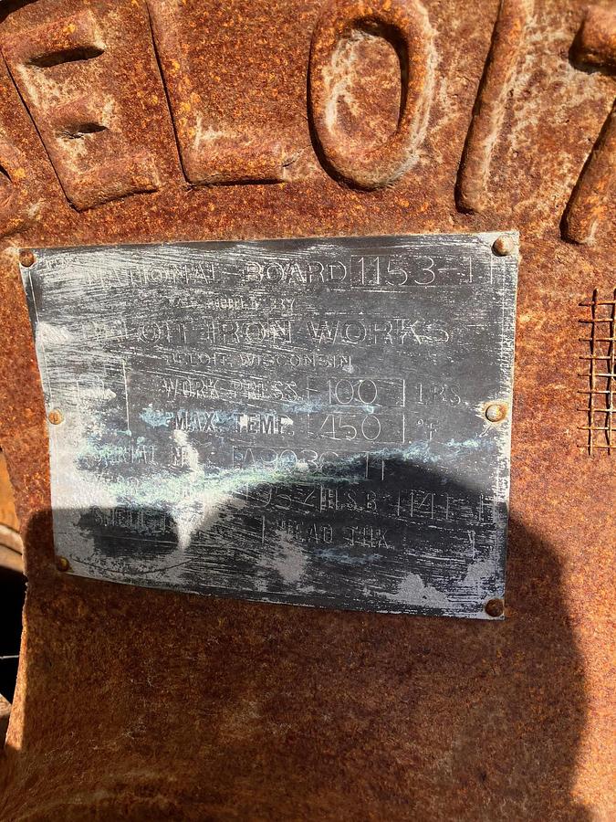 Used BELOIT DRYER CAN SECTION 48" DIA. X 110" FACE WIDTH 100PSI  (48) TOTAL