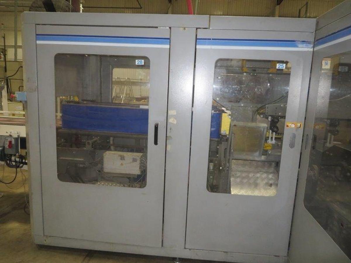 Used 2010 BAOSUO ULTRA COMPACT 102" KITCHEN TOWEL REWINDING LINE WITH LOG SAW AND PACKAGING