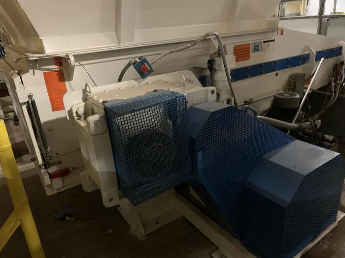 Used 62" WIDE VECOPLAN TYPE RG 62/125 SWU SINGLE SHAFT SHREDDER MANUFACTURED 2011