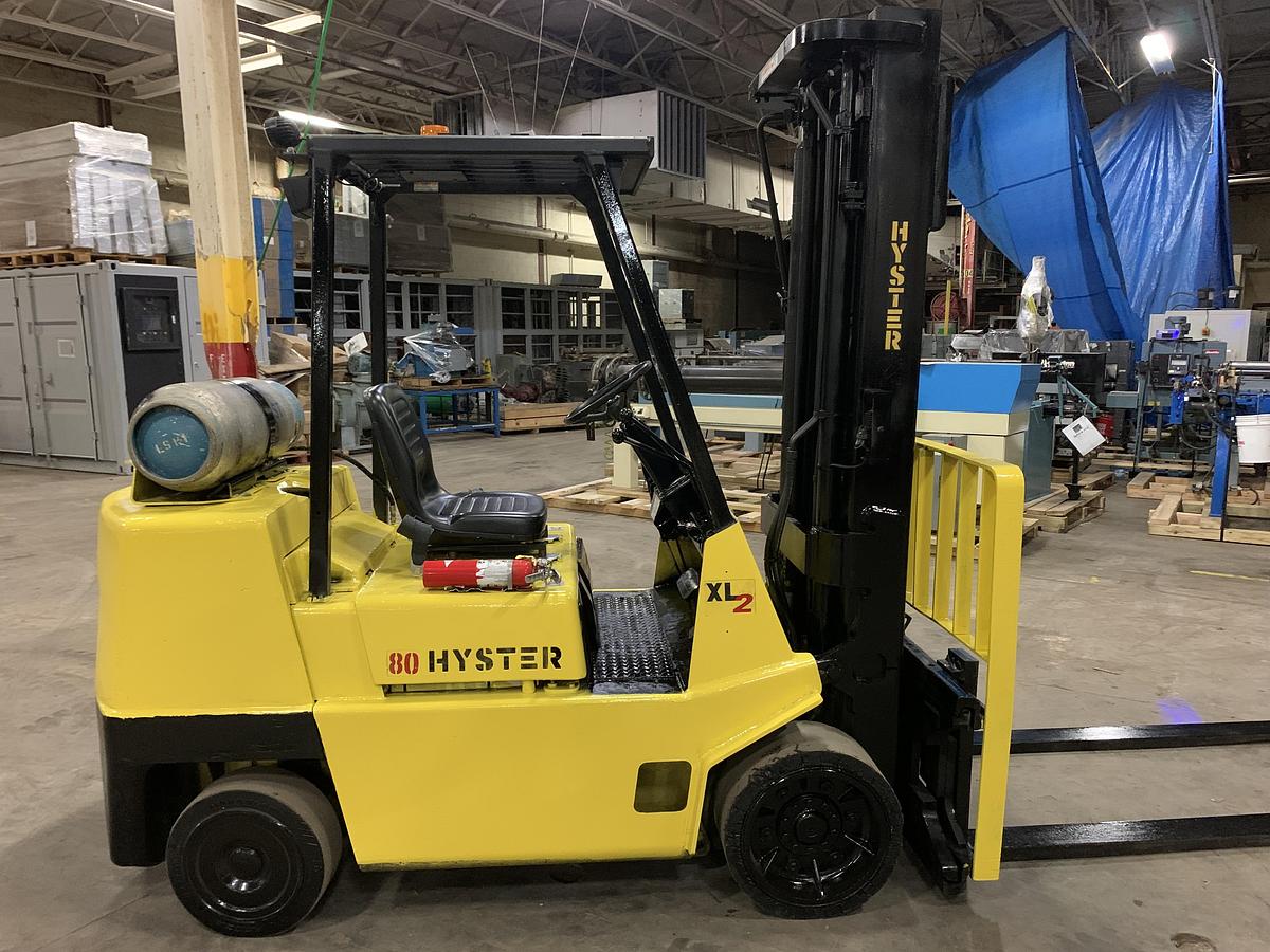 Used 8,000 LB. HYSTER MDL S80XL2 SIDE SHIFT LH99"/RH218"