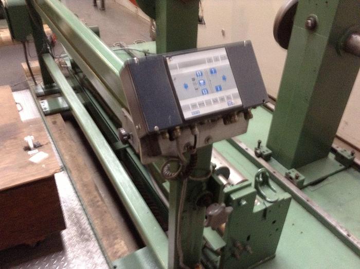 Used 74" RECONDITIONED DUSENBERY MODEL 260 FS DUPLEX CENTER SURFACE SLITTER REWINDER - PENDING JF