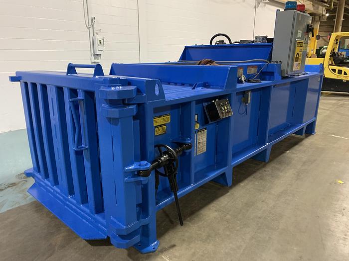 Used EXCEL MODEL EX-62 TWIN CYLINDER CLOSED DOOR BALER WITH CONVEYOR