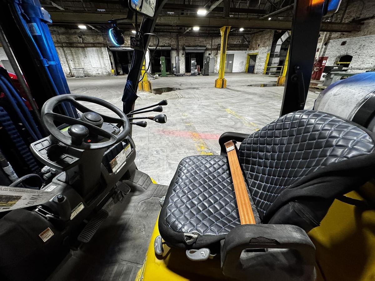 Used 12,000 POUND YALE GC120VXPRS FORKLIFT WITH 72" BOLZONI CLAMP MANUFACTURED 2021