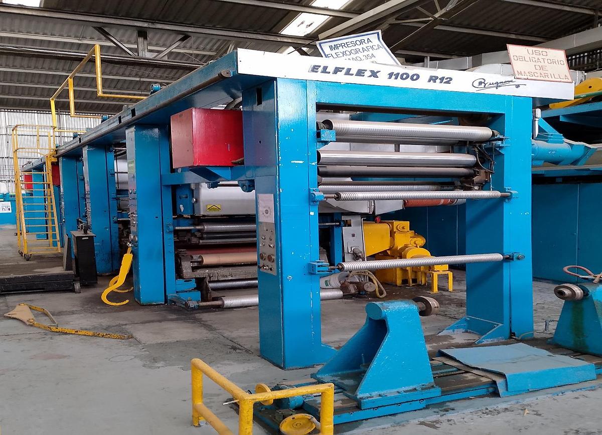 Used 40" (1050mm) WIDE TECMO FLEXO COATING & EMBOSSING LINE - ALUMINUM FOIL & FILM
