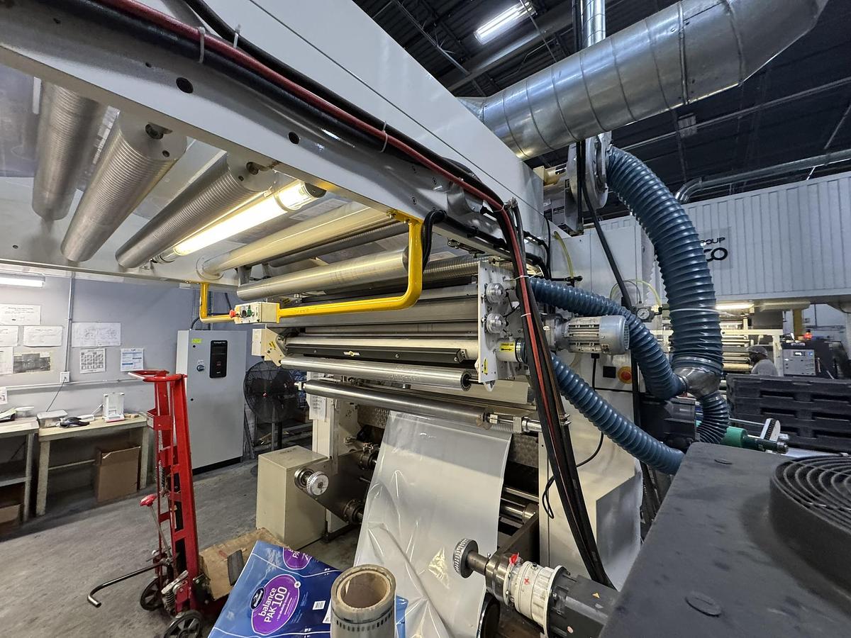 Used 59" WIDE NORDMECCANICA SUPER SIMPLEX 1500 SOLVENTLESS LAMINATOR - MFG 2012