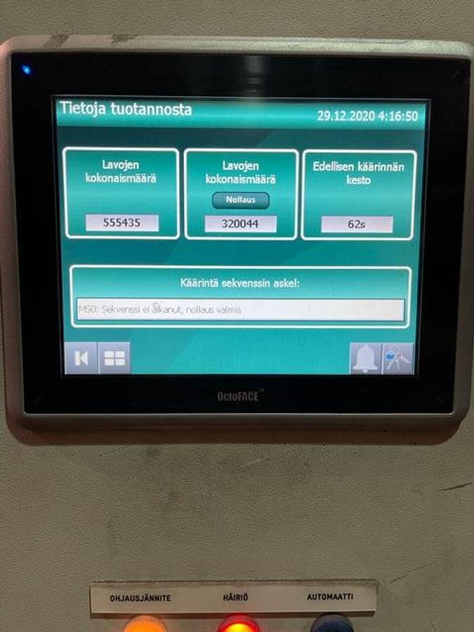 Used SIGNODE (HALOILA) OCTOPUS 1600 BTS PALLET WRAPPING LINE