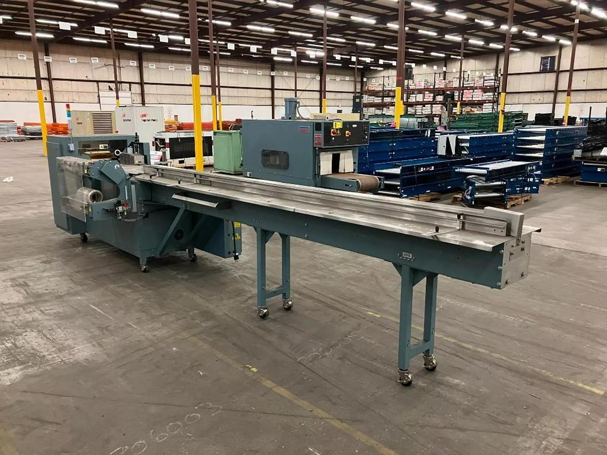 Used SHANKLIN F-5AC AUTOMATIC SIDE SEAL SHRINK WRAPPER
