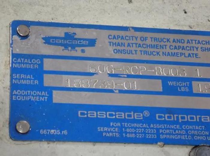 Used CASCADE 60G-RCP-B003-1 60 INCH DIAMETER CLAMP CLASS III- PENDING NF