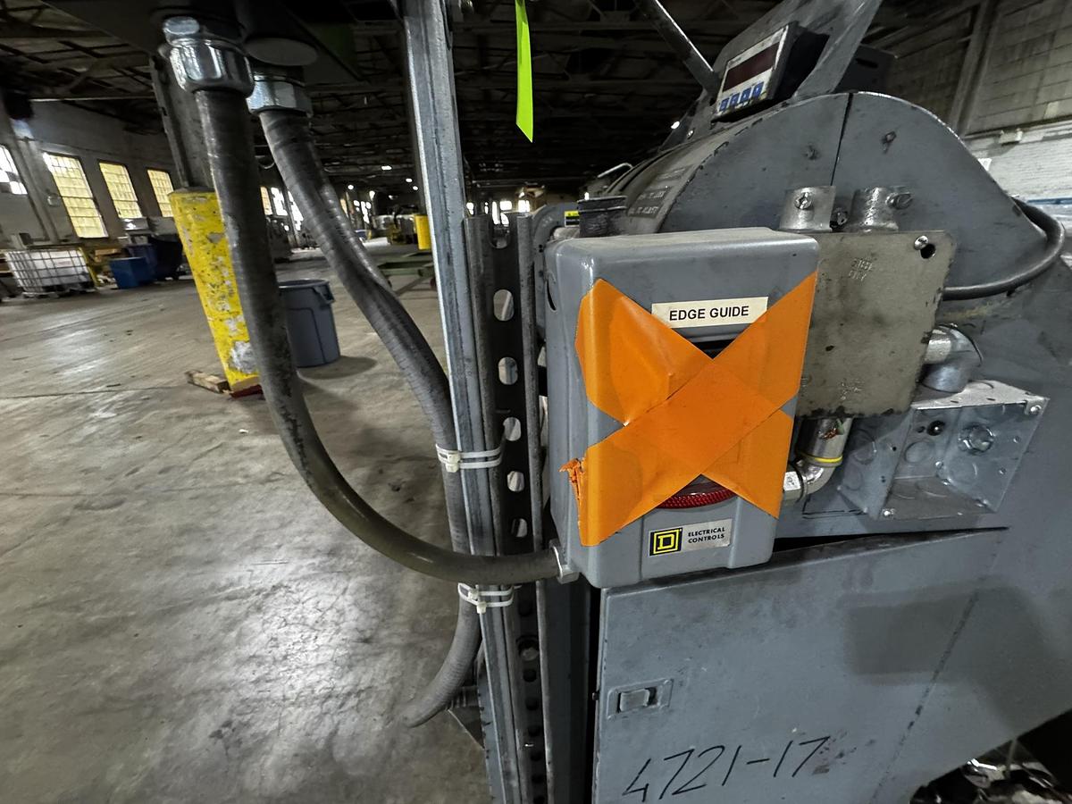 Used 45" DUSENBERY MODEL 635 BL DUPLEX SLITTER REWINDER 18" REWIND DIAMETER