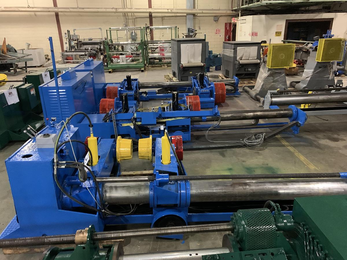 Used 60" MARTIN SHAFTLESS FLOOR PICK UP UNWIND STAND WITH MONTALVO BRAKES 60" DIAMETER (TWO AVAILABLE)