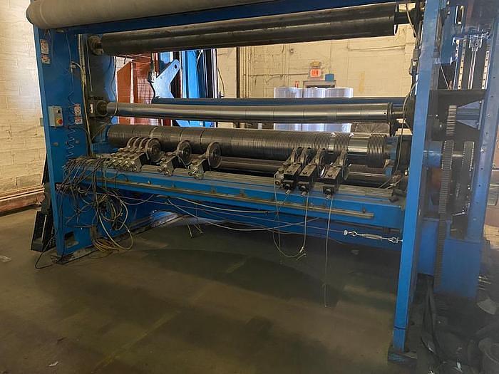 Used CAMERON 100" (2.56M) WIDE TWO DRUM SLITTER REWINDER  3,500 FPM