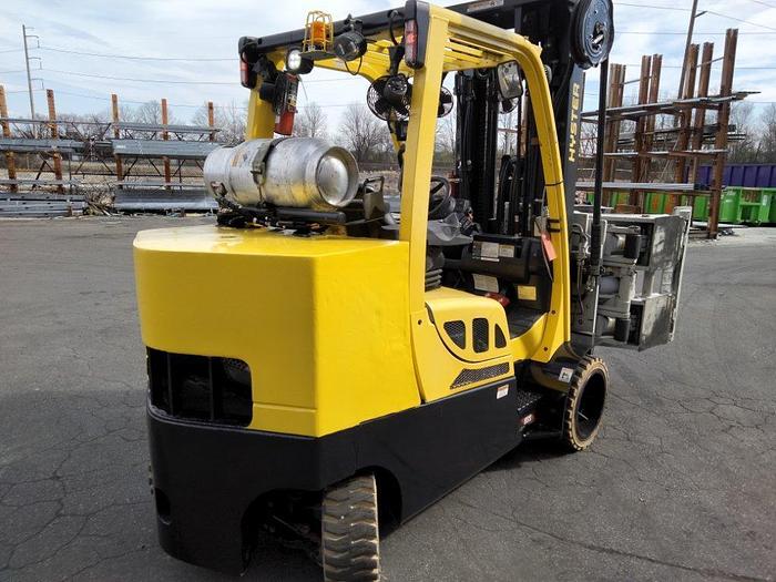 Used 12,000 POUND HYSTER MODEL S120FTPRS PAPER ROLL CLAMP TRUCK FORKLIFT