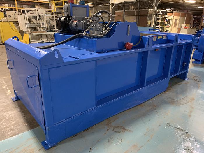 Used EXCEL MODEL EX-62 TWIN CYLINDER CLOSED DOOR BALER WITH CONVEYOR