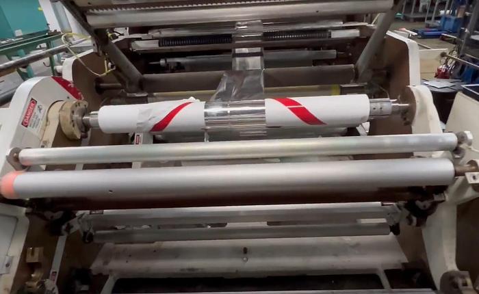 Used 45"  WIDE  KIDDER AUTOMATIC REWIND WITH SPLICER  24" DIA.