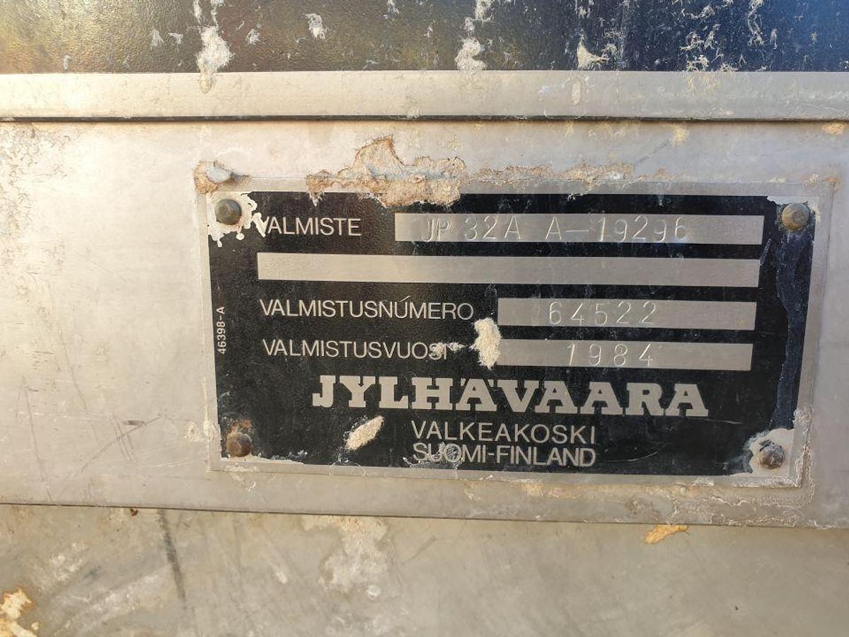 Used JYLHAVAARA LOW CONSISTENCY PULPER MODEL JP32A A-19296 120-200TPD