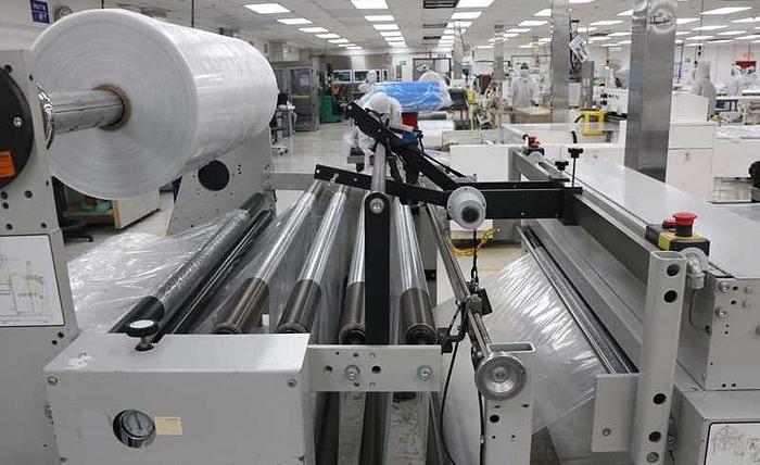 Used HUDSON SHARPE M1400-TS PLASTIC BAG MAKING MACHINE MANUFACTURED 2014