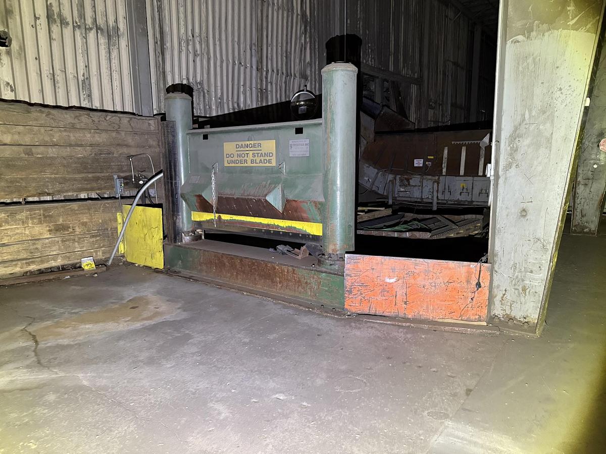 Used 88" WIDE TRENTFAB ROLL SPLITTER 60" DIAMETER 