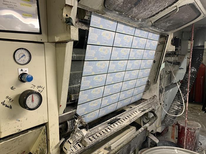Used 40" ROTOMEC MODEL RS 4003 10 COLOR ROTOGRAVURE PRESS (SOLVENT INK) MFG. 2006