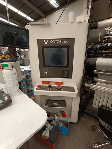 Used 2017 ROTOFLEX DSI-440 17.5" DIE CUTTER WITH SERVO TECHNOLOGIES SERIES 3 SERVO 3000 INFEED AND REREGISTER SYSTEM