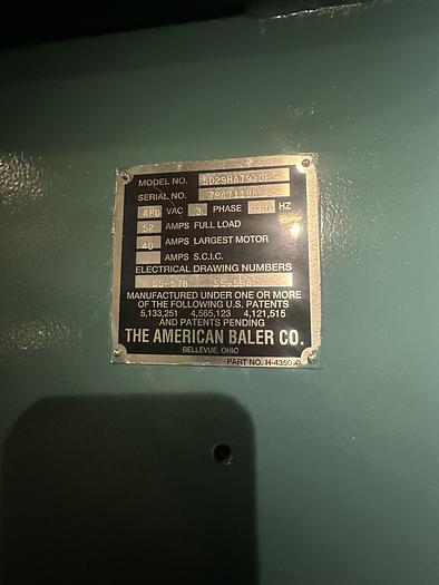 Used AMERICAN BALER 502HAT930R HORIZONTAL AUTO TIE BALER