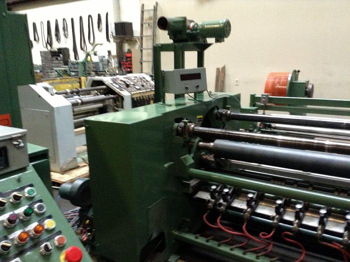 Used 74" RECONDITIONED DUSENBERY MODEL 260 FS DUPLEX CENTER SURFACE SLITTER REWINDER - PENDING JF