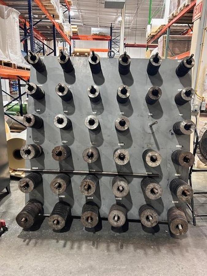 Used 62" WIDE (61" PRINT WIDTH) PCMC 8 COLOR CI PRINTING PRESS WITH MOUNTER