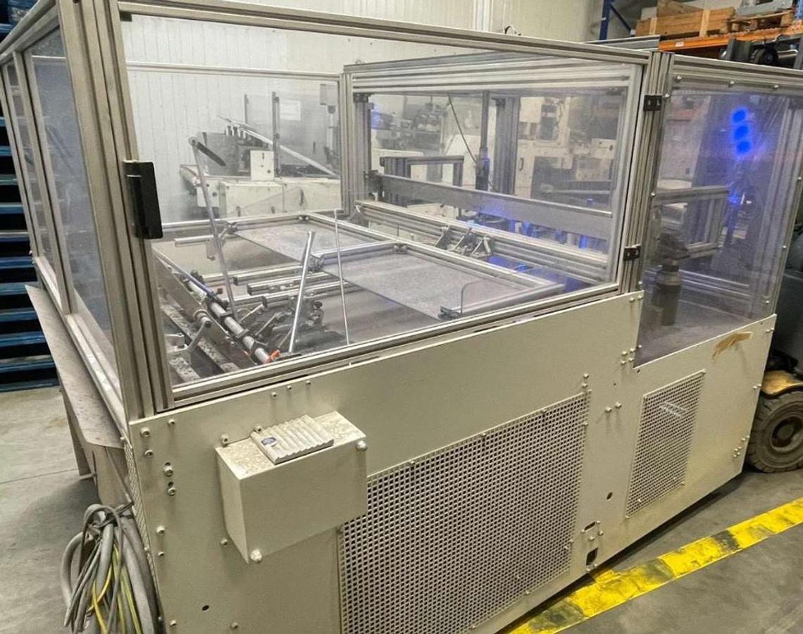 Used 20" WIDE KOHMANN WINDOW PATCHING MACHINE FOR CARDBOARD DUAL LANE - MFG 2015