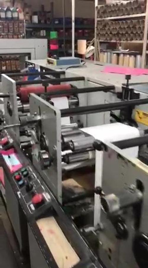 Used 13" ALLIED MODEL 313 4 COLOR 3 DIE STATION FLEXO PRESS