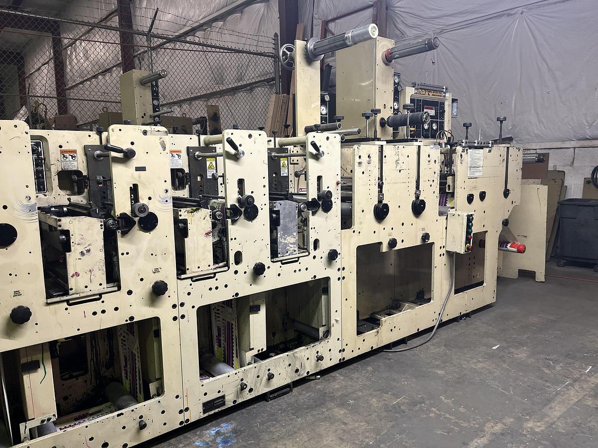 Used 10" WIDE MARK ANDY 2200 PRINTING PRESS 10 COLOR 
