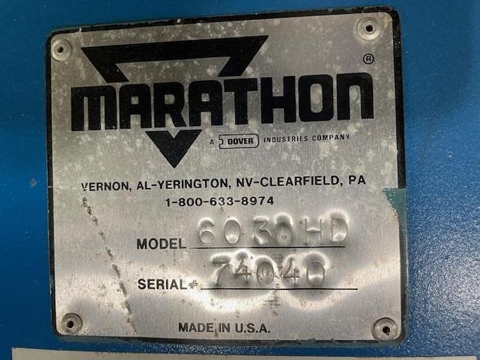 Used MARATHON VERTICAL BALER MODEL 6030RB